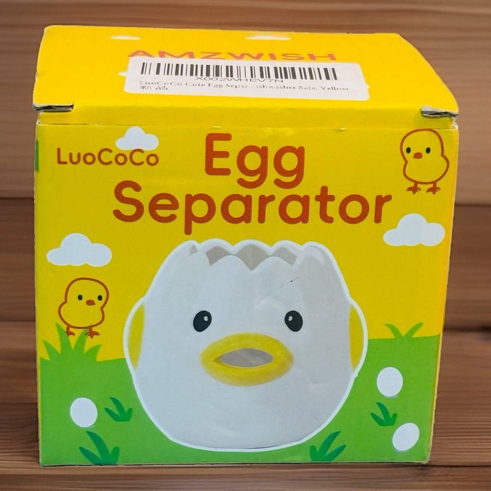 Luococo Novelty Ceramic Chicken Egg Yolk Separator Cute Vomiting Egg White New